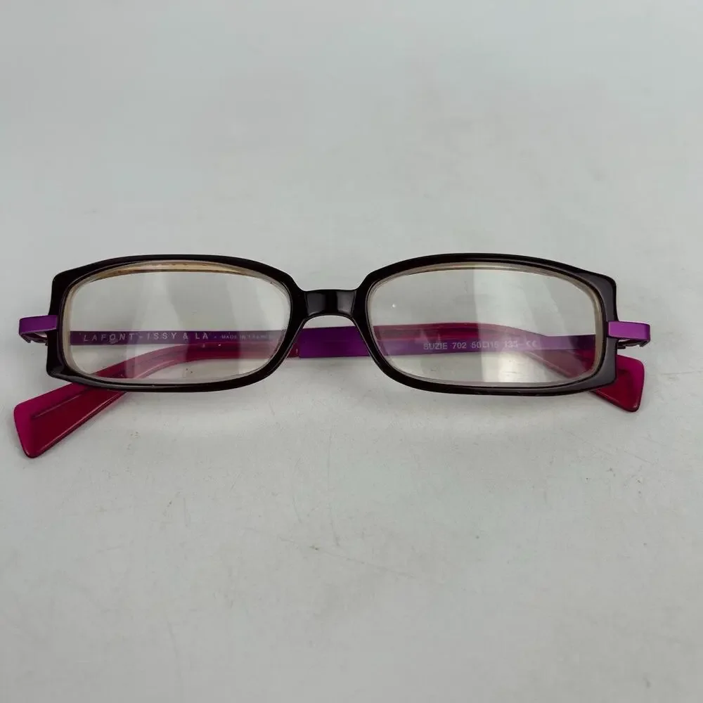 Lafont Issy & LA Suzie 702 Pink Purple Eyeglasses Frames 50-15-135 France Women‎